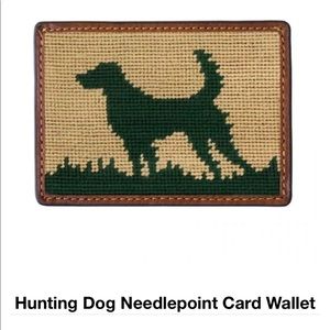 NEW Hunting Dog Needle Point Card Wallet